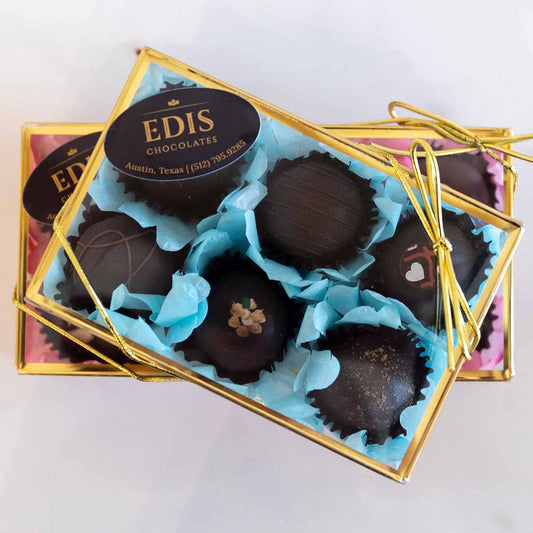 Box of 6 Handcrafted Chocolate Truffles