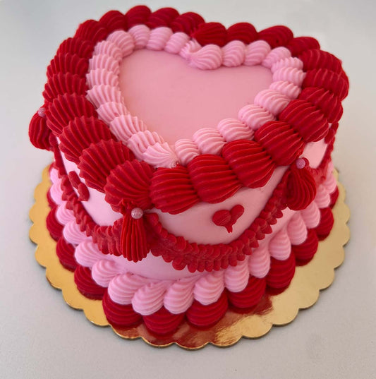 4" Heart Cake